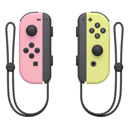  จอยเกมไร้สาย Nintendo Switch Joy Controller สีชมพู/เหลือง พาสเทล_2